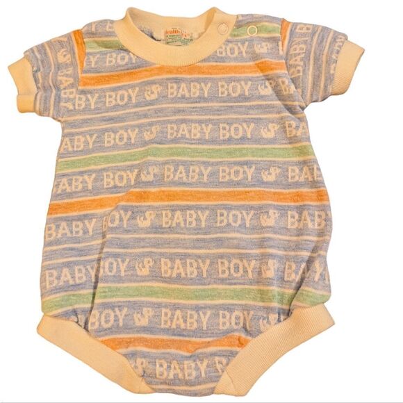 Healthtex vintage Baby Boy‎ word outfit size 3 months - Picture 1 of 6